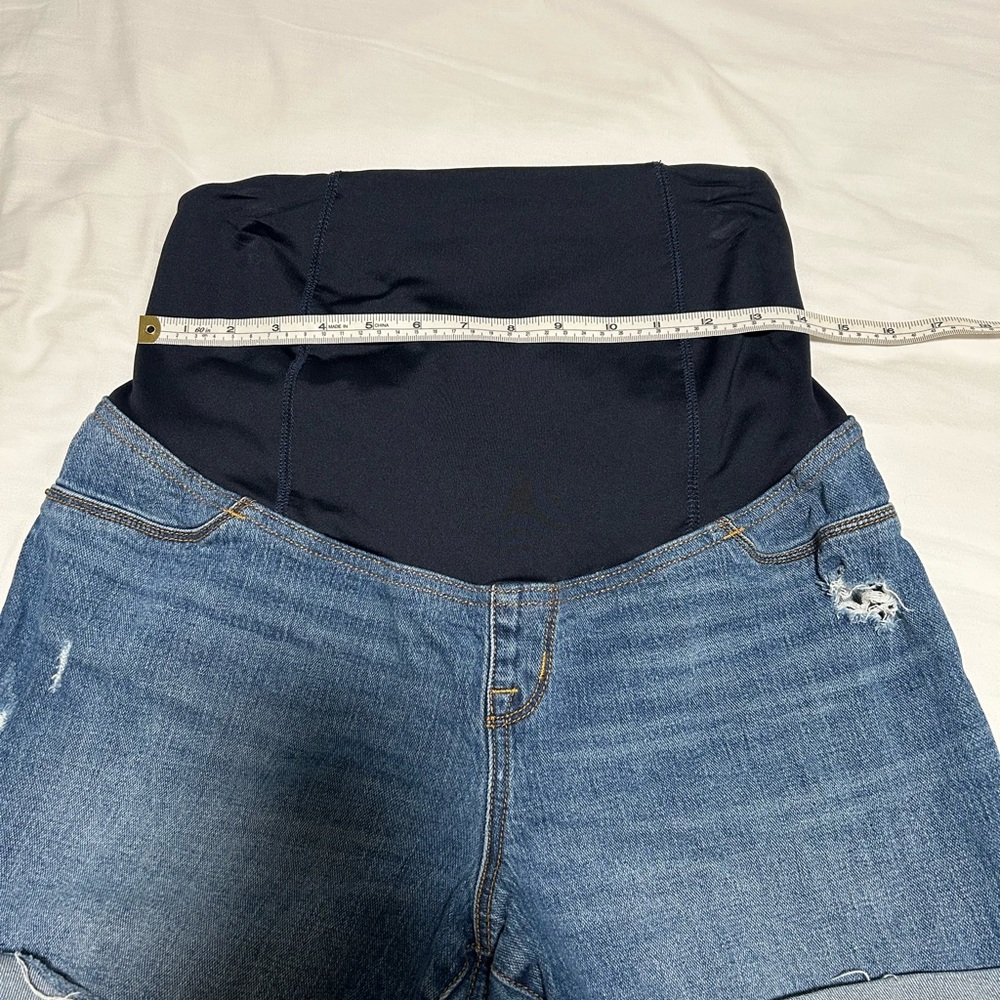 Isabel Maternity by Ingrid & Isabel High Waist Denim Shorts - Picture 5 of 8